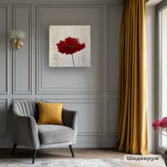 Картина интерьерная «Алая тишина» - Фото 6