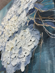 Картина интерьерная «Бирюзовая легкость. Гортензия» - Фото 1