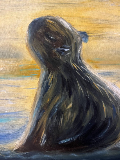 Картина маслом «Капибара»