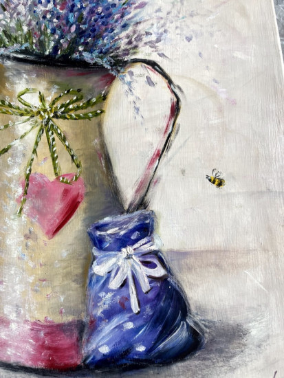 Картина маслом «Лавандовое настроение»