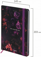 Блокнот с резинкой в клетку - Фото 2