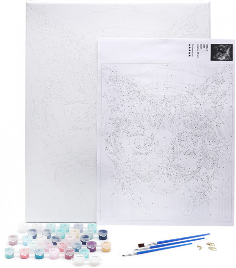 Картина по номерам «Кибер кот»