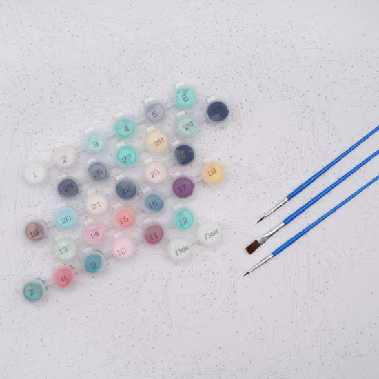 Картина по номерам «Кибер кот»