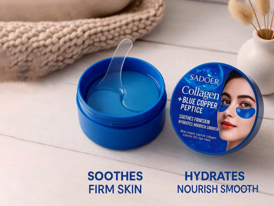 Гидрогелевые патчи для глаз «Collagen Blue Copper Peptide»