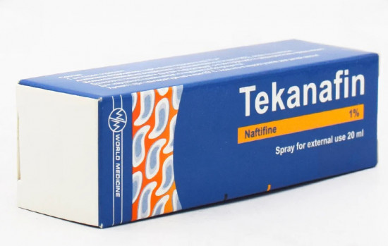 Противогрибковый спрей для стоп «Теканафин. Tekanafin 1%»