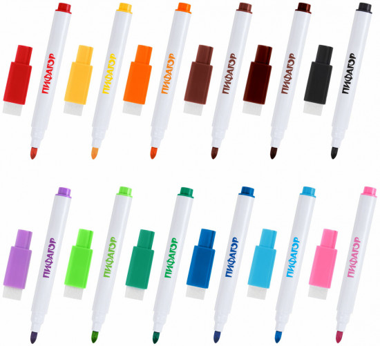 Маркеры стираемые для белой доски и планера