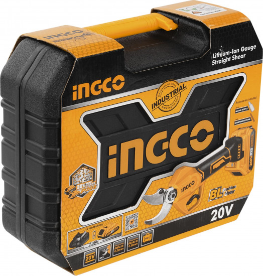 Аккумуляторный секатор INGCO