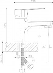 Смеситель для умывальника - Фото 1