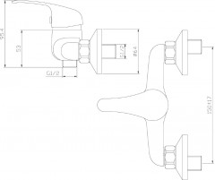 Смеситель для душа - Фото 1
