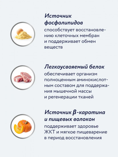 Корм для взрослых кошек и собак в период анорексии и послеоперационного восстановления ветеринарный диетический «Recovery»