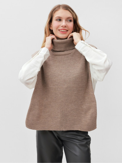 Джемпер-пончо женский