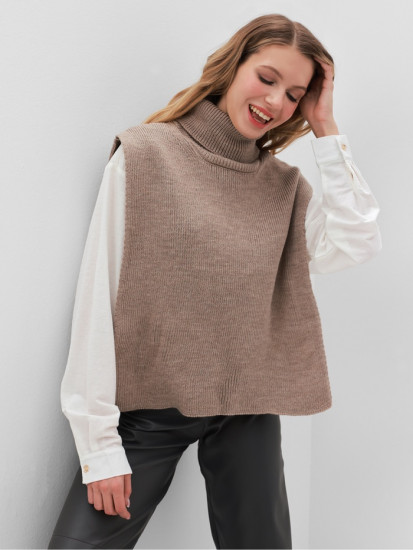 Джемпер-пончо женский