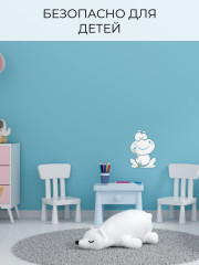 Наклейка зеркальная интерьерная на стену «Лягушка» - Фото 8