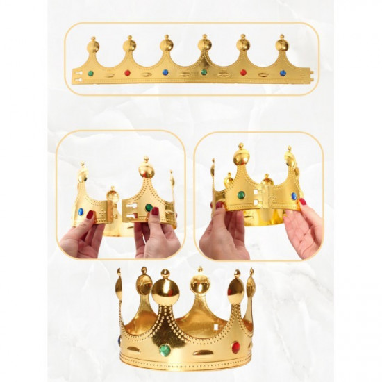 Корона на торт детская с топпером «С Днем рождения»