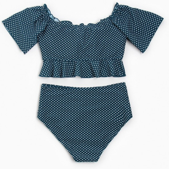 Купальник раздельный в горошек женский