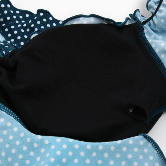 Купальник раздельный в горошек женский