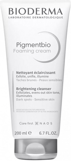 Осветляющая и очищающая пенка-крем для лица «Pigmentbio»