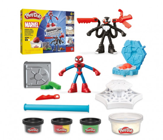 Набор игровой с тестом для лепки «Spider‑Man vs. Venom» 