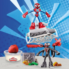 Набор игровой с тестом для лепки «Spider‑Man vs. Venom»  - Фото 12