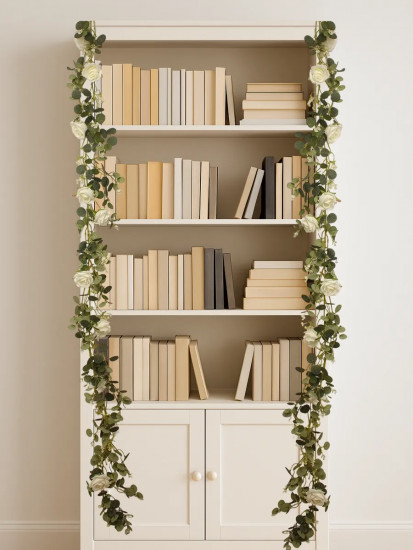 Комплект из декоративной лианы с розами