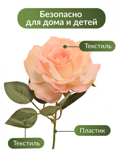 Цветы искуственные «Розы каскадные»