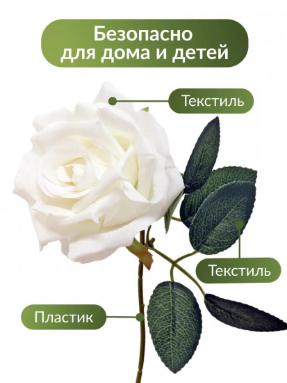 Цветы искуственные «Розы каскадные»