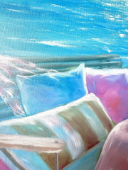 Картина маслом «Завтрак на море» - Фото 1