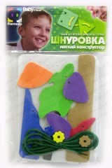 Мягкий конструктор. Шнуровка "На полянке" - Фото 1