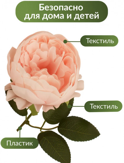 Цветы искуственные «Пионы каскадные»