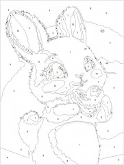 Картина по номерам «Влюбленный зайчик» - Фото 3