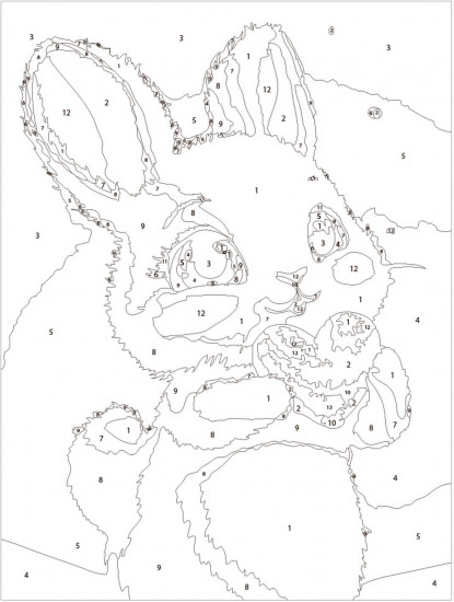 Картина по номерам «Влюбленный зайчик»