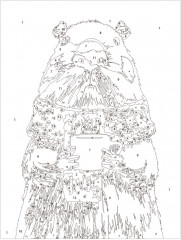 Картина по номерам «Капибара с кофе» - Фото 4