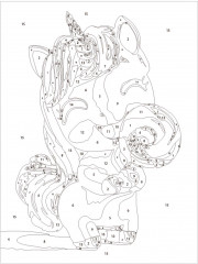 Картина по номерам «Единорог с леденцом» - Фото 3