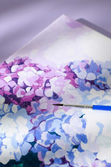 Картина по номерам «Букет гортензий» - Фото 6