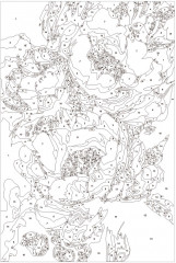 Картина по номерам «Пионы с золотом» - Фото 6