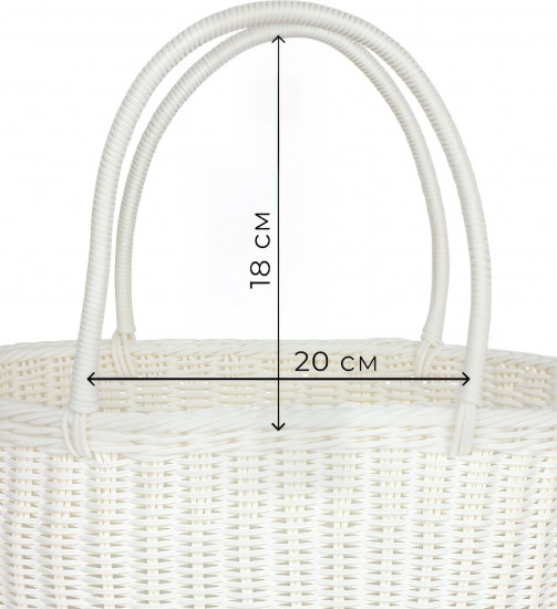 Корзина плетеная с ручками «Овал»