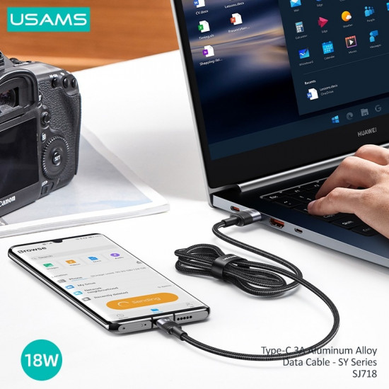 Кабель USAMS SJ718 SY Series Type-C 18W 1.2м