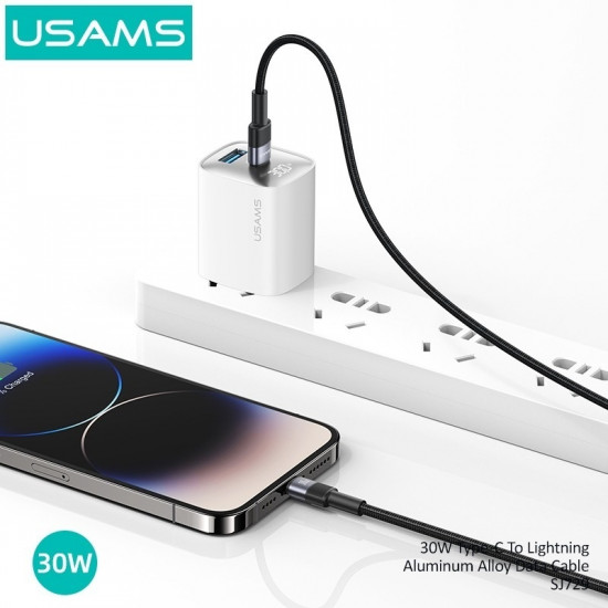 Кабель Usams SJ729 SY Series Type-C - Lightning 30W 1.2 м