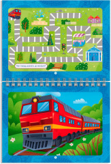 Книжка-раскраска в комплекте с водным маркером «Транспорт» - Фото 4