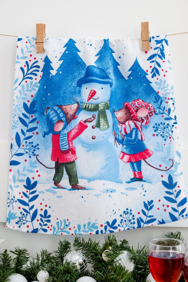 Набор полотенец кухонных «Снежные забавы»