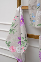 Набор полотенец кухонных «Бабочки и цветы» - Фото 3