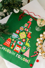 Набор полотенец кухонных «Новогодняя мозайка» - Фото 8