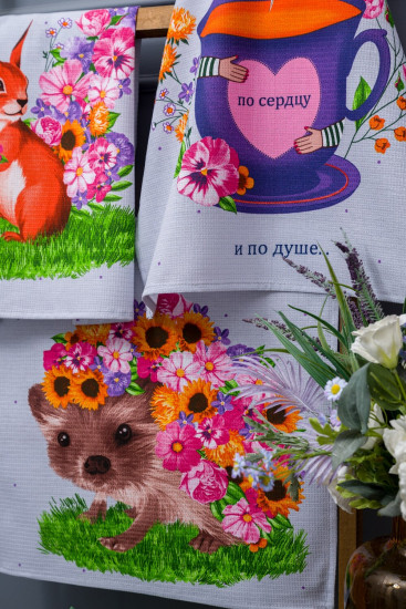 Набор полотенец кухонных «Цветочное настроение»