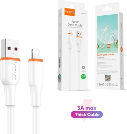 Кабель Vidvie USB 3.0 (M), Lightning (M) CB4031i-W