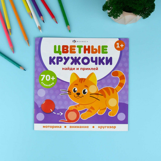 Книжка-картинка с наклейками для детей «Домашние животные»