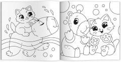 Книжка-раскраска для детей «Капибары и котики» - Фото 6