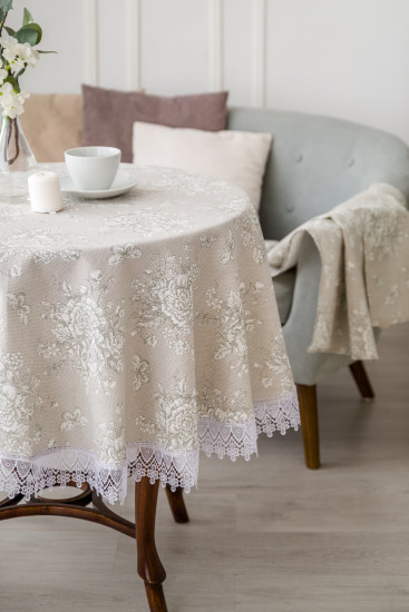 Скатерть «Шантильи с кружевом»