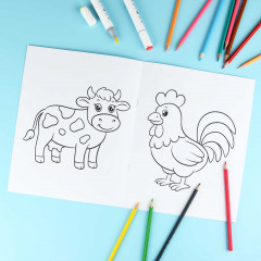 Книжка-раскраска для детей «Домашние животные» - Фото 4