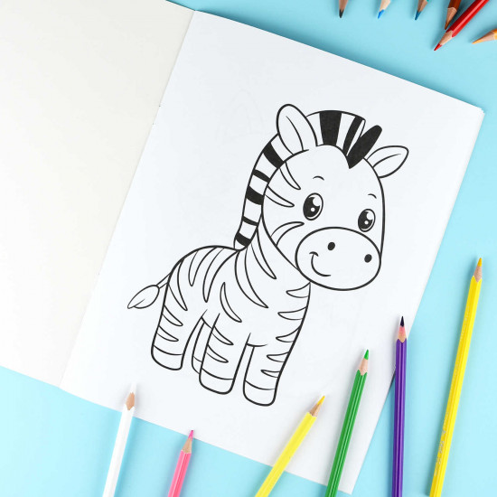 Книжка-раскраска для детей «Дикие животные»