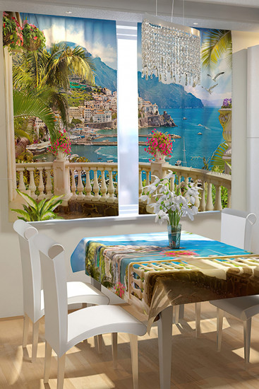 Комплект штор для кухни